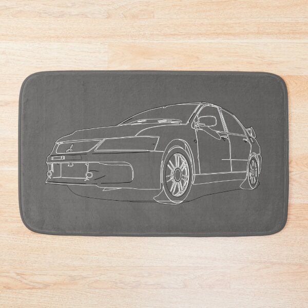 Item preview, white Mitsubishi EVO Rallyart JDM Drift tokyo petrol head japan nippon car badge designed and sold by angelpardo.