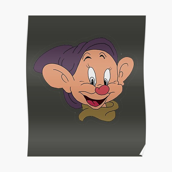 Dopey Face Poster For Sale By Juliozava Redbubble 