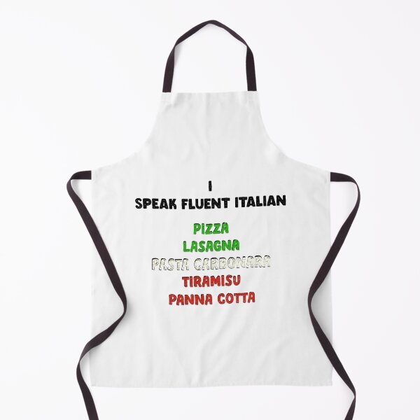 Item preview, funny I speak fluent italian food italian flag colors designed and sold by tita74.