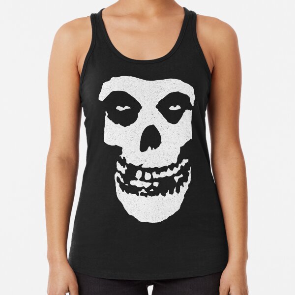 Crimson Ghost Skull Racerback Tank Top