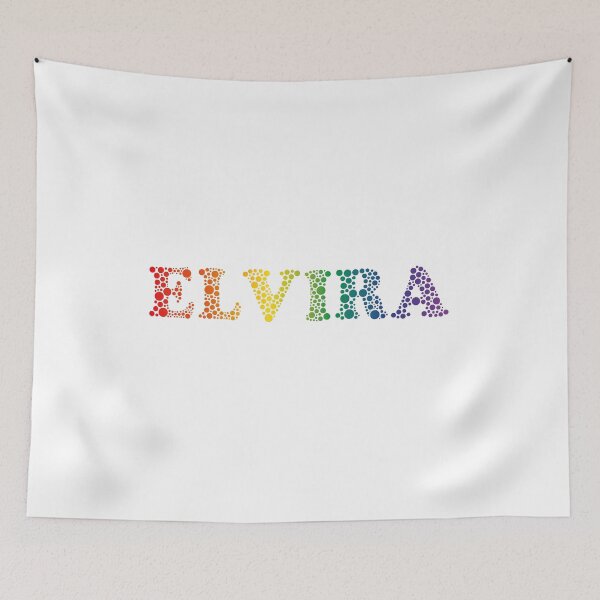 Item preview, Elvira name - fun Rainbow Bubbles LGBT pride design designed and sold by NameTheory.