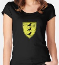 Borch Three Jackdaws Coat of Arms - Witcher Women's Fitted Scoop T-Shirt