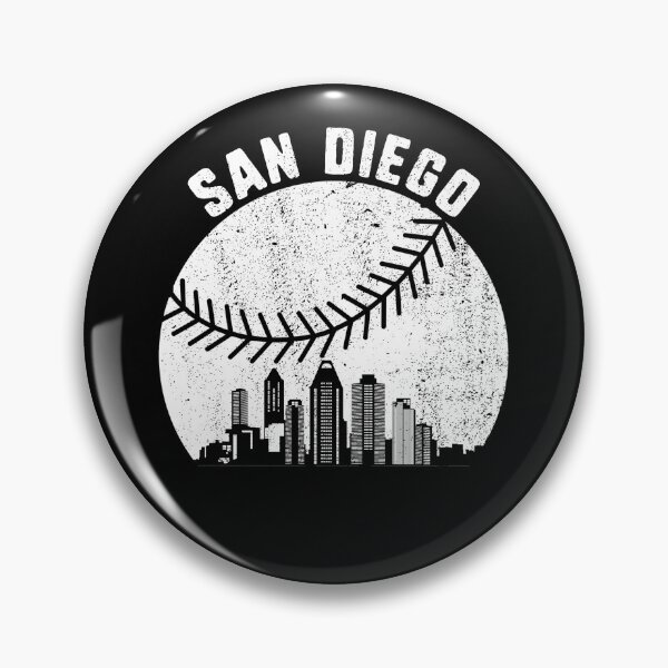 Artikelvorschau, San Diego Skyline Baseball Fan Vintage San Diego Baseball Gear entworfen und verkauft von DynamicDesign.