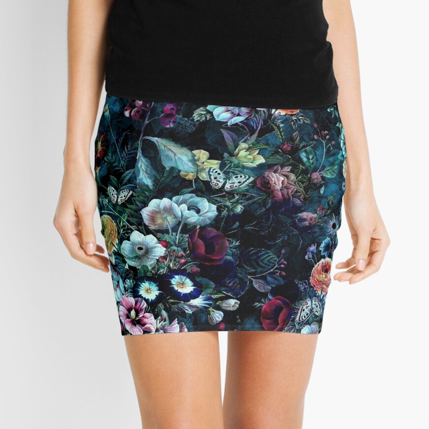 Night Garden Mini Skirt