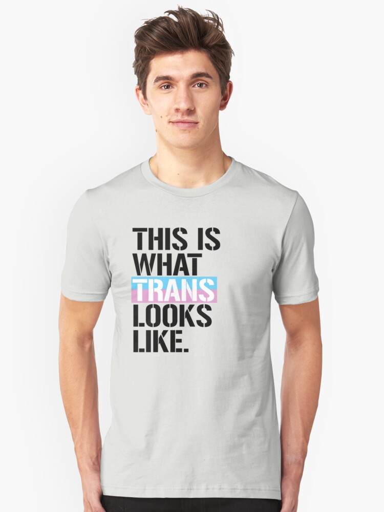 Alternate view of This is what Trans looks like Slim Fit T-Shirt