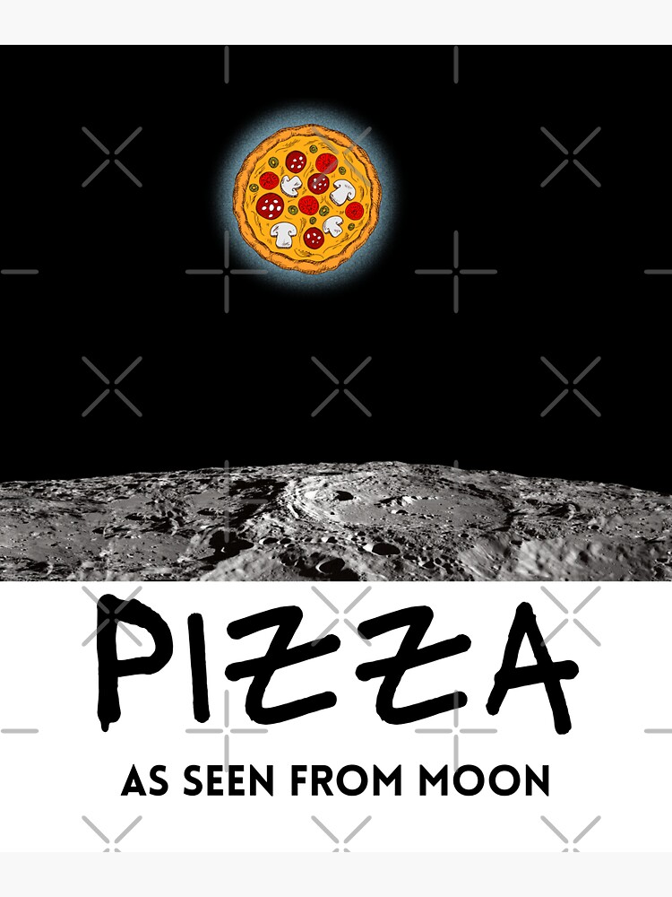 Pizza Quote and saying. When The moon hits your eye Stock Vector Image ...