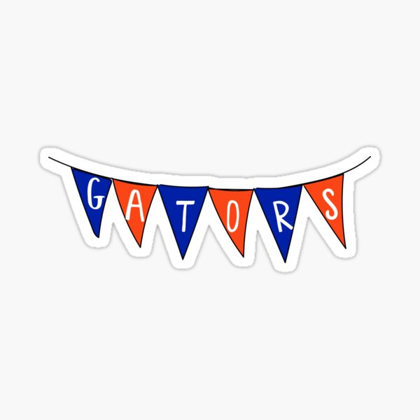 UF sticker pennants Sticker