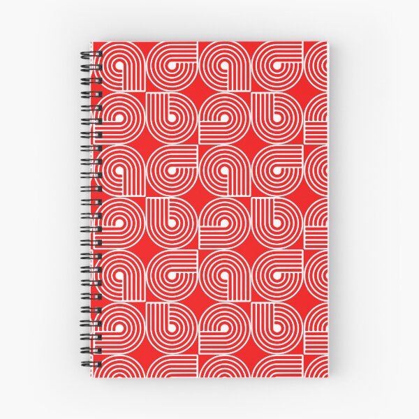 Item preview, Red and White Retro Spiral Pattern designed and sold by TacticTees.