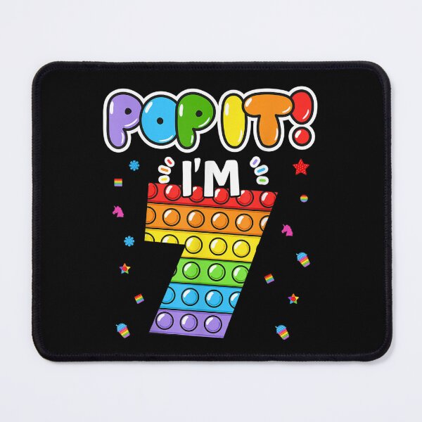 Item preview, Birthday Kids Pop It I Am 7 Years Old 7th Birthday Fidget  designed and sold by jeanniec55.