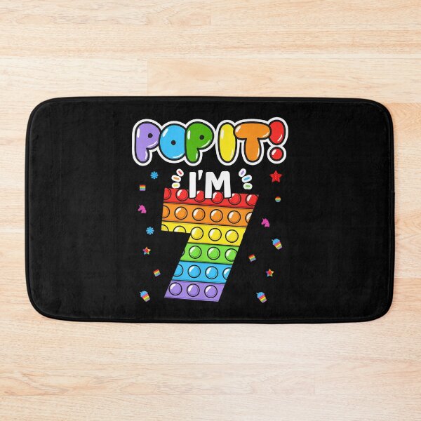 Item preview, Birthday Kids Pop It I Am 7 Years Old 7th Birthday Fidget  designed and sold by jeanniec55.