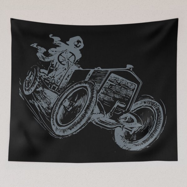 Item preview, Vintage Driving Grim Reaper designed and sold by Anzarr.