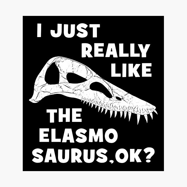 Artikel-Vorschau von Elasmosaurus Fossil, designt und verkauft von NicGrayGraphic.