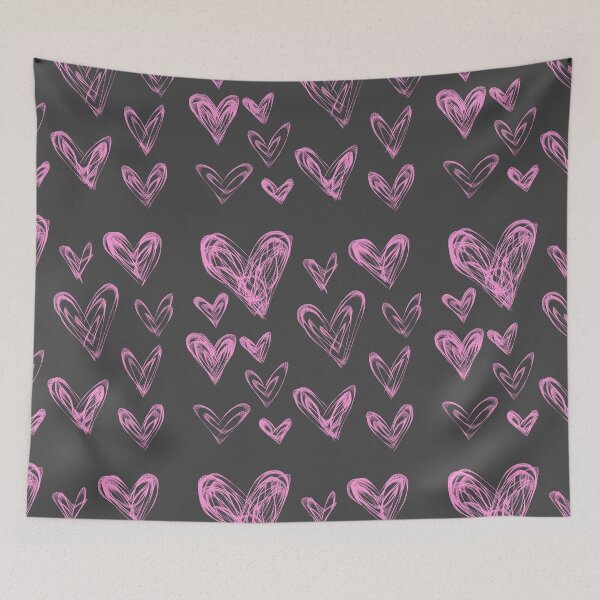 Item preview, Pink Hearts Pattern designed and sold by MazerolleArt.