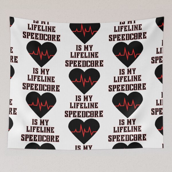Item preview, Speedcore Music Is My Lifeline Heartbeat Heart designed and sold by RichTeeDesigns.