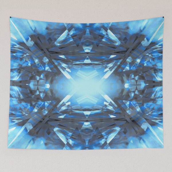 Item preview, Blue kaleidoscope pattern designed and sold by steveball.