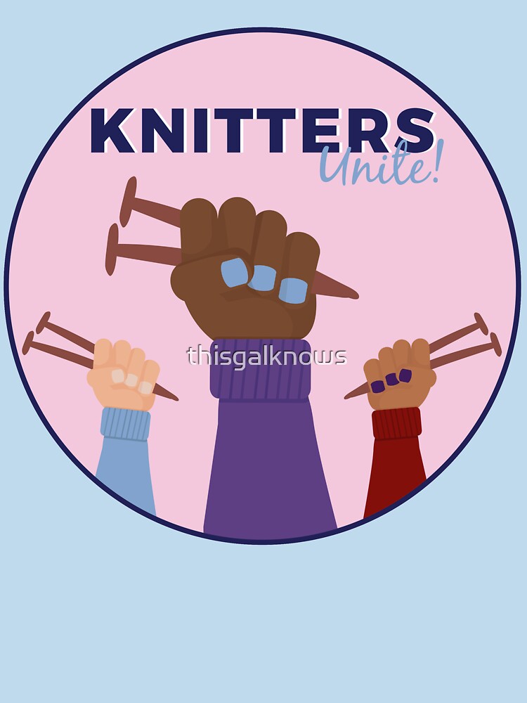 Thumbnail 7 of 7, Essential T-Shirt, Knitters Unite designed and sold by thisgalknows.