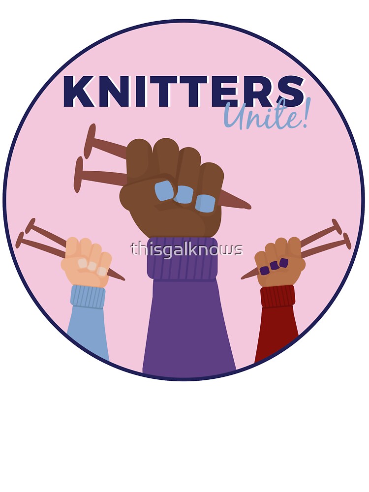 Thumbnail 7 of 7, Oversized T-Shirt, Knitters Unite designed and sold by thisgalknows.