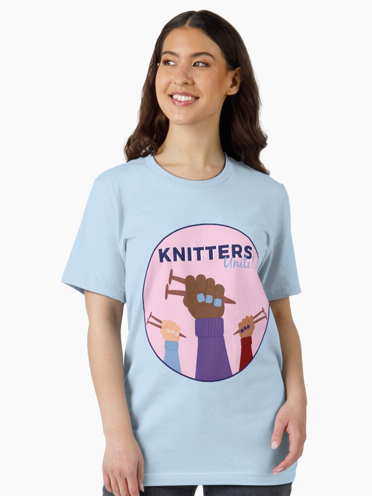 Thumbnail 2 of 7, Essential T-Shirt, Knitters Unite designed and sold by thisgalknows.