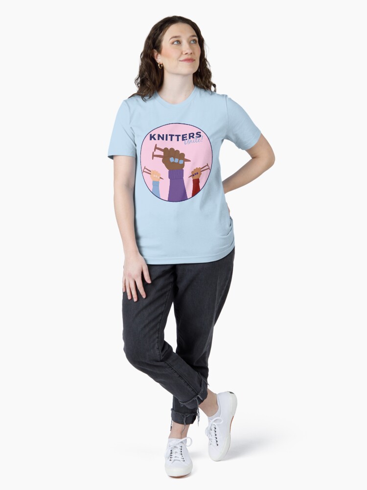 Thumbnail 4 of 7, Essential T-Shirt, Knitters Unite designed and sold by thisgalknows.