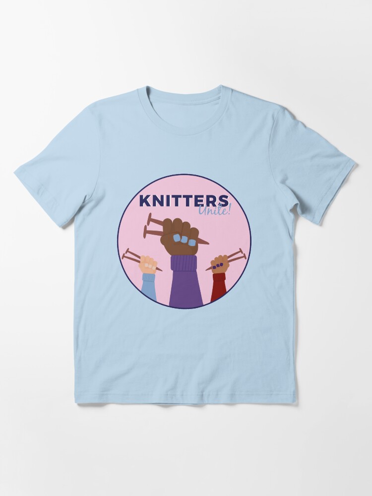 Thumbnail 3 of 7, Essential T-Shirt, Knitters Unite designed and sold by thisgalknows.