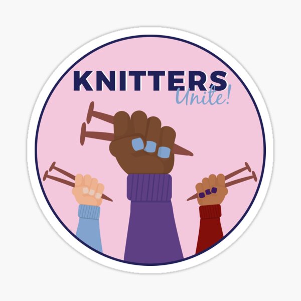 Knitters Unite Sticker