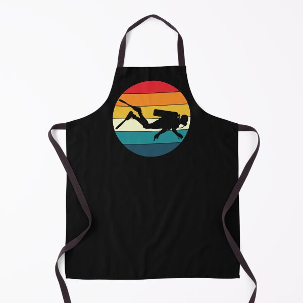 Item preview, Scuba Diving Diver Dive Silhouette Vintage Retro Style designed and sold by EstelleStar.