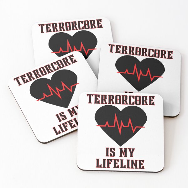 Item preview, Terrorcore Music Is My Lifeline Heartbeat Heart designed and sold by RichTeeDesigns.