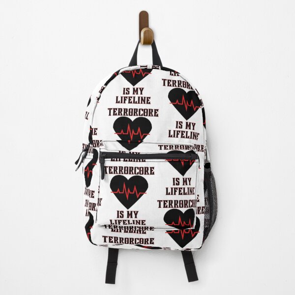 Item preview, Terrorcore Music Is My Lifeline Heartbeat Heart designed and sold by RichTeeDesigns.