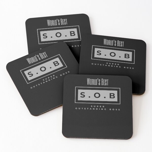 Item preview, World's Best SOB Super Outstanding Boss T-Shirt designed and sold by WilkDesign.