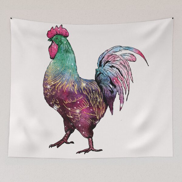 Item preview, Beautiful Rooster With Galaxy Art designed and sold by virillanissa.