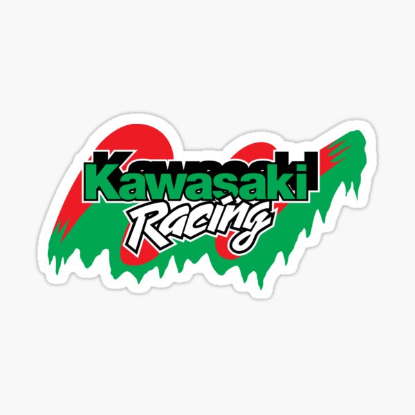 Kawasaki Racing Vintage Sticker