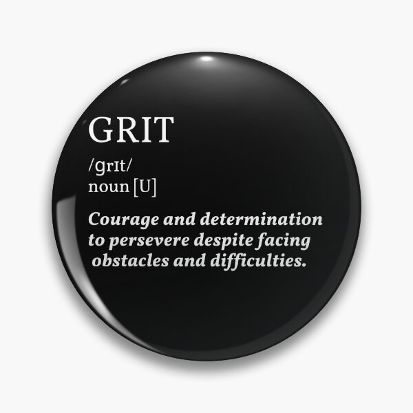 Item preview, Grit Definition - Powerful motivational design designed and sold by Theleochick.