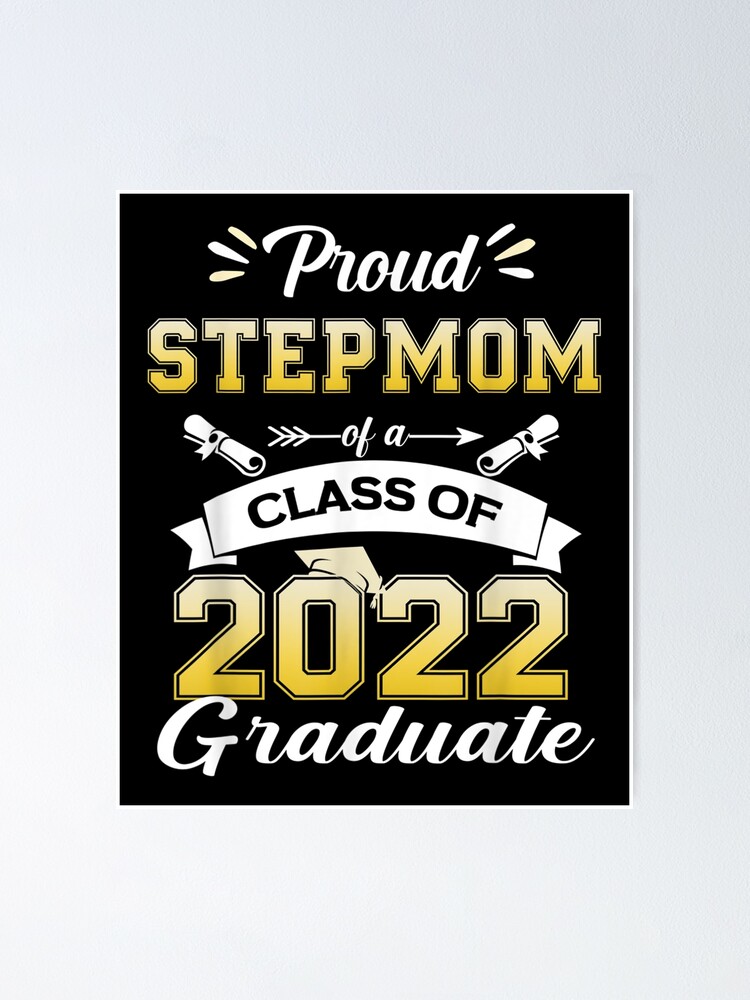 Poster « Cadeau senior 2022 fière belle-mère d'une classe de diplômés