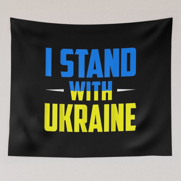 Item preview, Support I Stand With Ukraine American Ukrainian Flag  designed and sold by jeanniec55.
