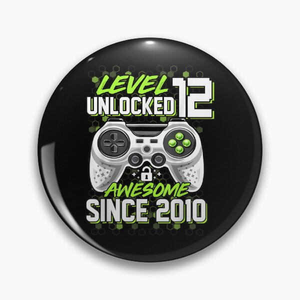Item preview, 12 Year Old Boy Level 12 Unlocked Awesome 2010 12th Birthday  designed and sold by jeanniec55.