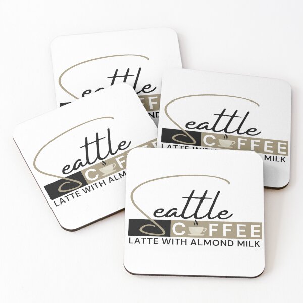 Artikelvorschau, Seattle Coffee Latte mit Mandelmilch entworfen und verkauft von Mompreneur and Daughter.