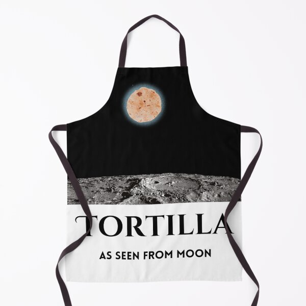 Aperçu de l'œuvre Tortilla vue de la lune 1 | Tortilla drôle créée et vendue par CosmicStory.