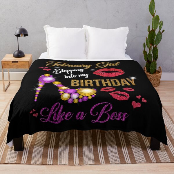 Item preview, February Girl Stepping Into My Birthday Like A Boss February  designed and sold by jeanniec55.