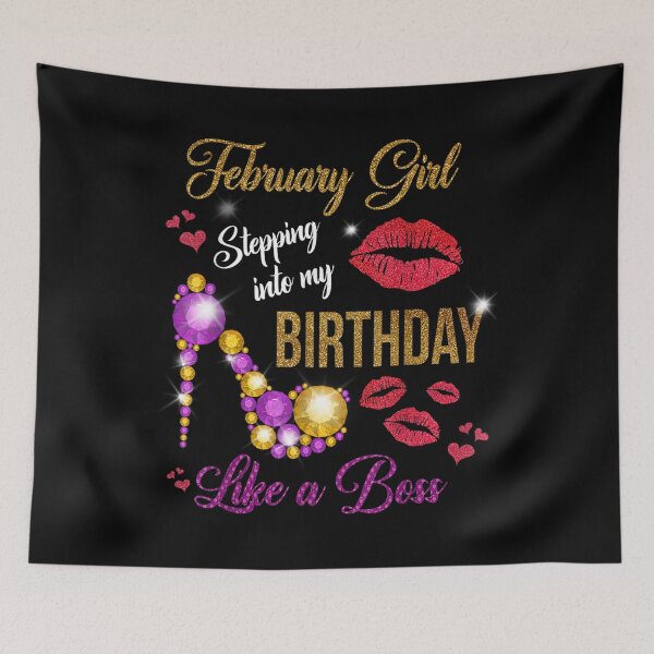 Item preview, February Girl Stepping Into My Birthday Like A Boss February  designed and sold by jeanniec55.