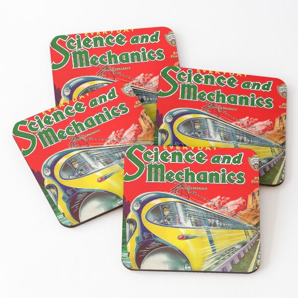 Item preview, Everyday Science and Mechanics, Futuristic Train, Science Fiction, Ball-Wheel Train, Locomotive, 1950s, Cool Illustration  designed and sold by Nostrathomas66.
