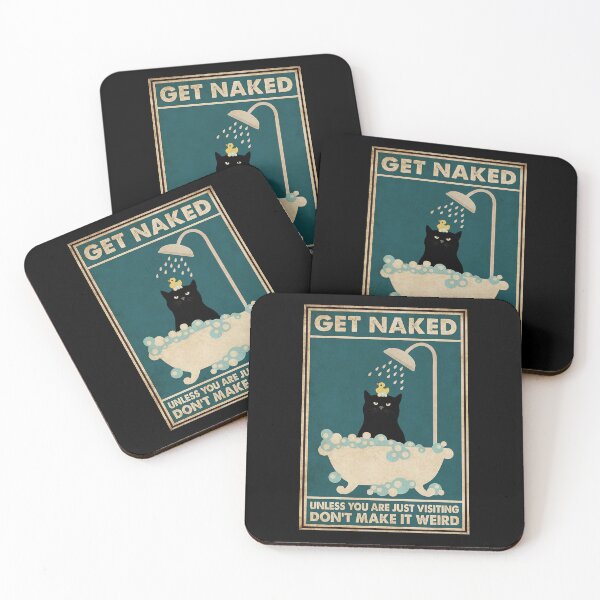 Item preview, Black Cat Get Naked The Make It Weird designed and sold by Donna Gomez.