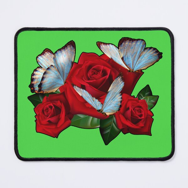 Item preview, Red Roses and Blue Butterflies - Color 06  designed and sold by SumarUp.