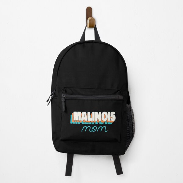 Item preview, Retro Teal Typography Belgian Malinois Dog Mom designed and sold by Malinois Drive.