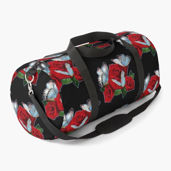 Item preview, Red Roses and Blue Butterflies - Color 07 - Blue Contour designed and sold by SumarUp.