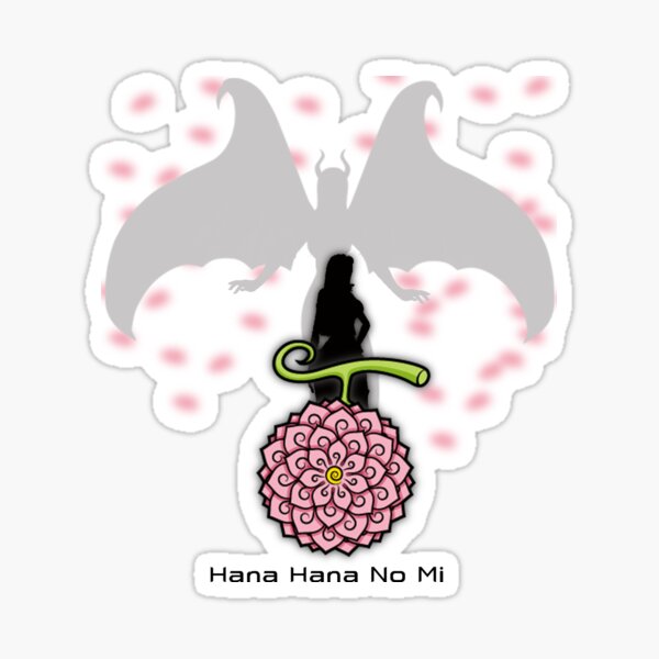 one piece hana hana no mi, flower flower fruit Sticker for Sale