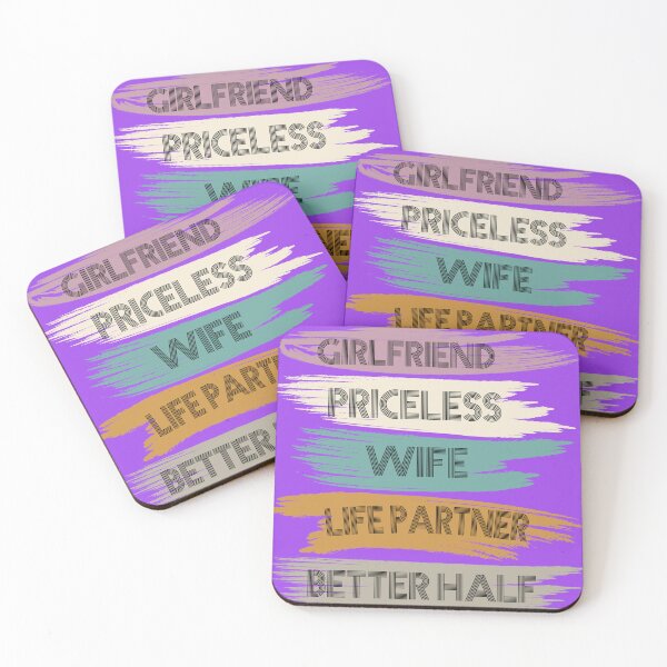 Item preview, Girlfriend Priceless Wife Life Partner Better Half designed and sold by RED FIR.