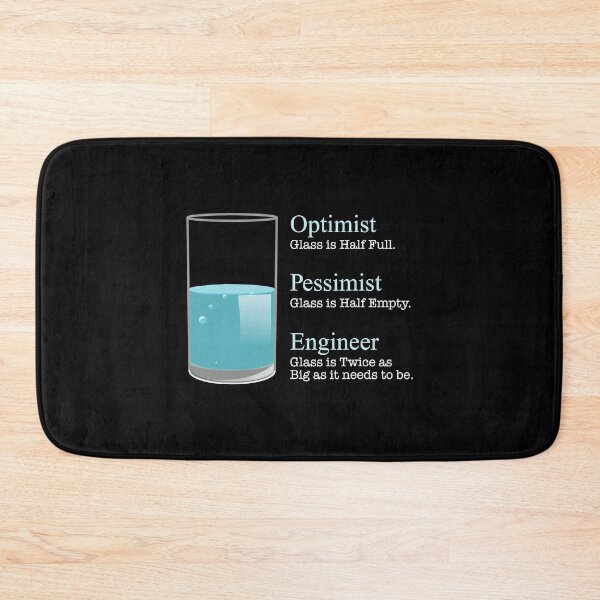 Item preview, Optimist Pessimist Engineer Funny Tee designed and sold by MilasKloser.