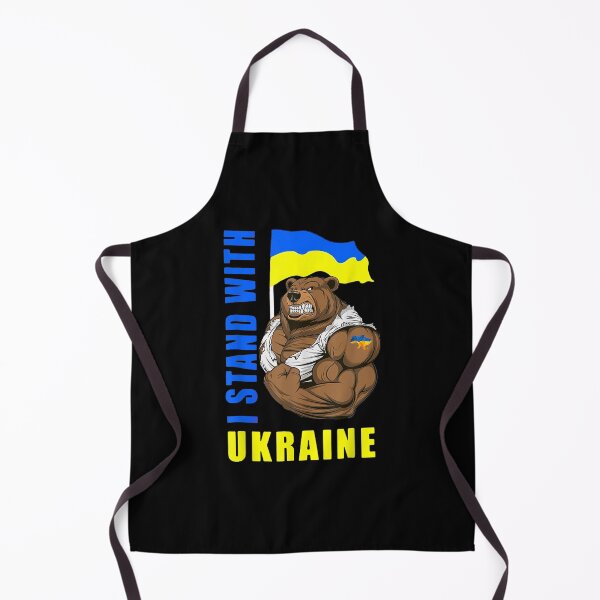 Item preview, Bear We Stand With Ukraine Ukraina Flag Peace Not War designed and sold by tomekae.