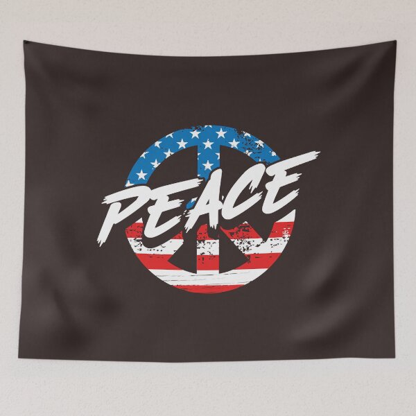 Item preview, Peace Sign USA Flag 4th of July USA Proud Patriot designed and sold by MilasKloser.
