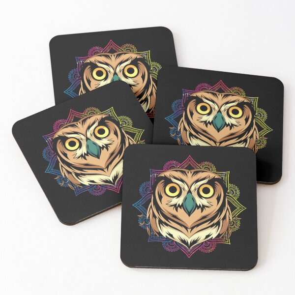 Item preview, Sacred Geometry Forest Bird Animal Mandala Owl designed and sold by MilasKloser.